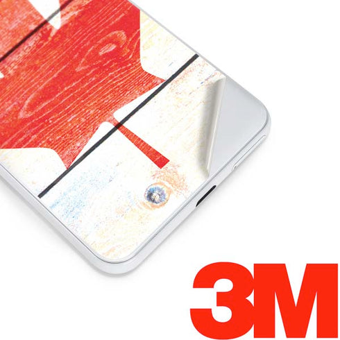Canada Flag Light Wood Google Pixel 3 Skin